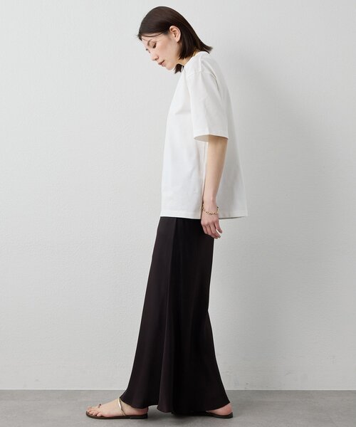 tシャツ 「Drawing Numbers」ハイツイストプレーンTシャツ レディースの画像
