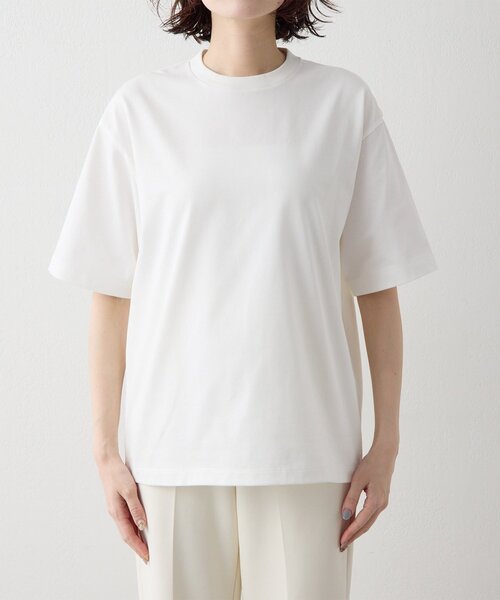 tシャツ 「Drawing Numbers」ハイツイストプレーンTシャツ レディースの画像