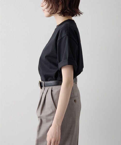 tシャツ 「Drawing Numbers」ハイツイストプレーンTシャツ レディースの画像