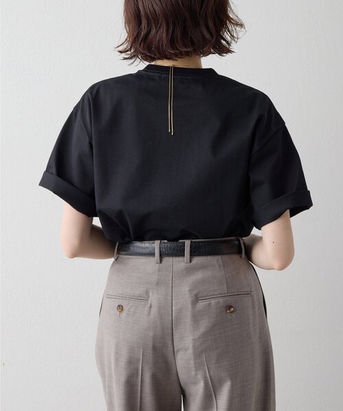 tシャツ 「Drawing Numbers」ハイツイストプレーンTシャツ レディースの画像