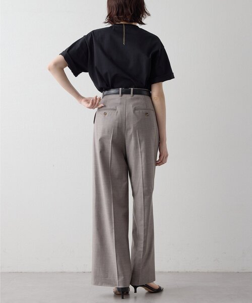 tシャツ 「Drawing Numbers」ハイツイストプレーンTシャツ レディースの画像