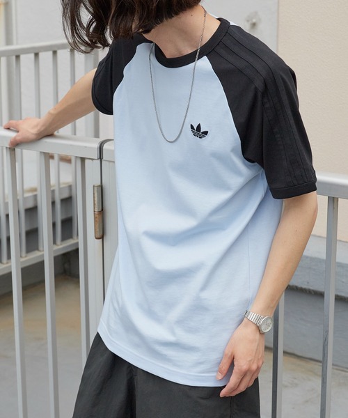 adidas（アディダス） tシャツ 3-STRIPS TEE ラグランスリーブ スリー