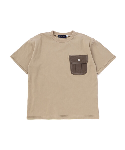 nexchic（ネクシック） tシャツ デニムポケット・ピグメントカレッジT