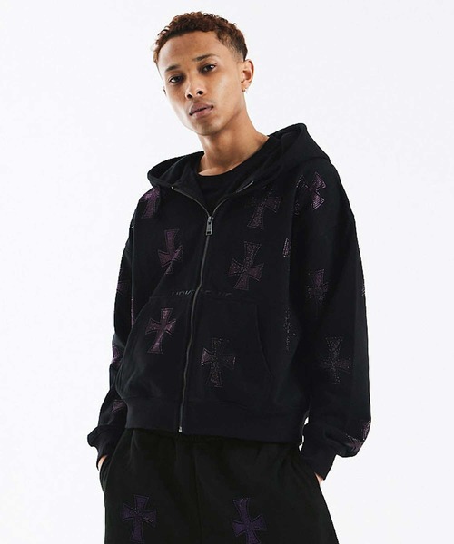 UNKNOWN LONDON（アンノウンロンドン） ジップアップパーカー LARGE 