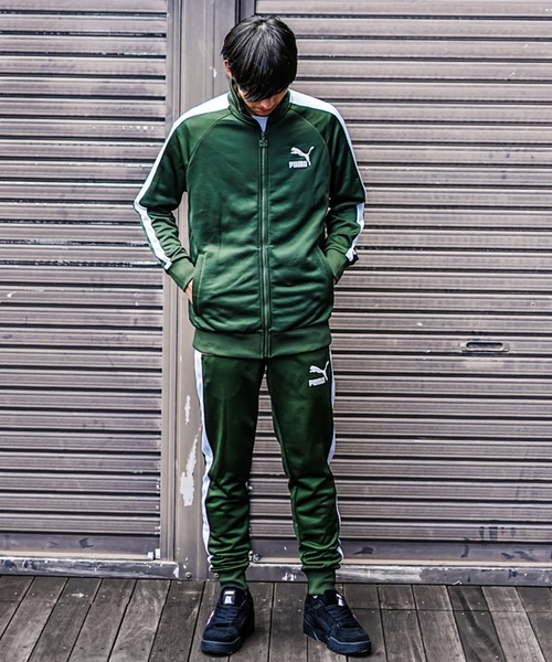 「PUMA」 イージーパンツ L ダークカーキ メンズ_画像5
