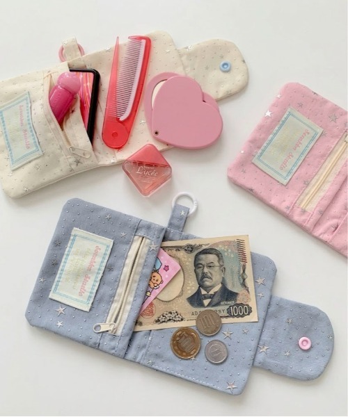 pyornim（ピョルニム） ミニ 二つ折り 二つ折り財布 財布 「カラビナ