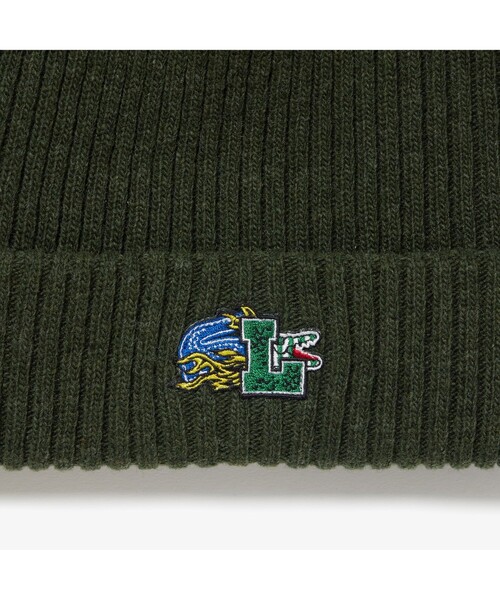 LACOSTE（ラコステ） ニットキャップ FREE グリーン メンズ : ZOZOTOWN 