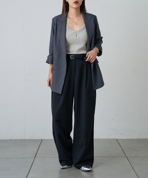 「COLONY 2139」 スラックス MEDIUM グレー レディース_画像4