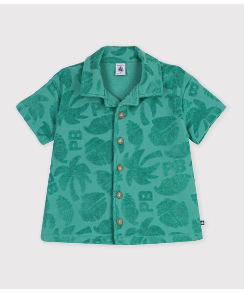 ブラウス シャツ プリント半袖シャツ キッズ 子供服の画像