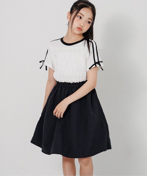 algy（アルジー） ワンピース シャーリングラインワンピ キッズ 子供服