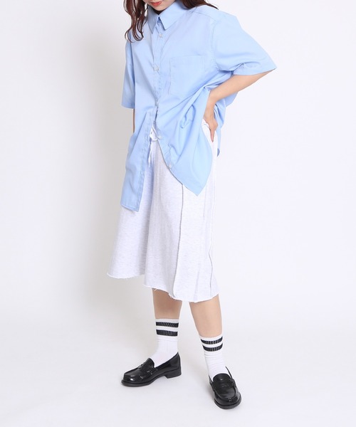 「PUNYUS」 ハーフパンツ 2 杢グレー レディース_画像2