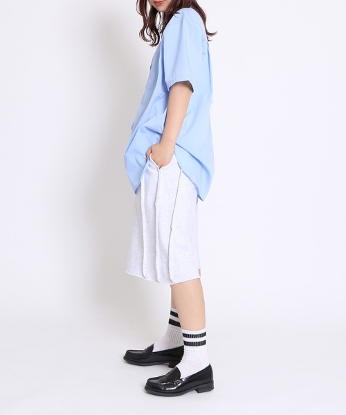 「PUNYUS」 ハーフパンツ 2 杢グレー レディース_画像3