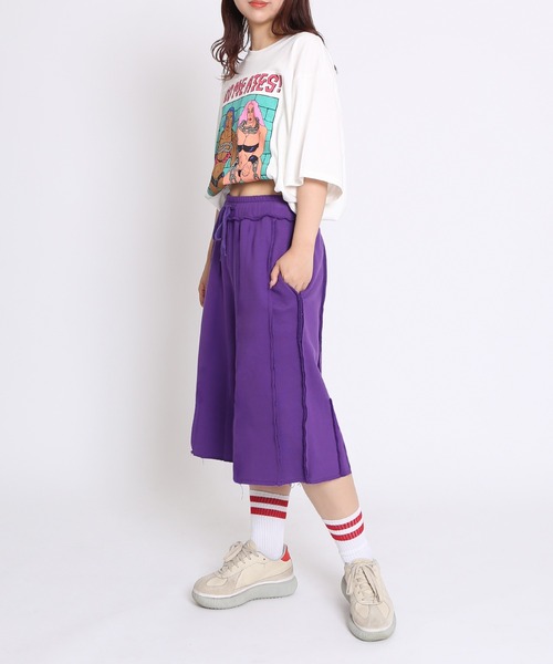 「PUNYUS」 ハーフパンツ 2 杢グレー レディース_画像6