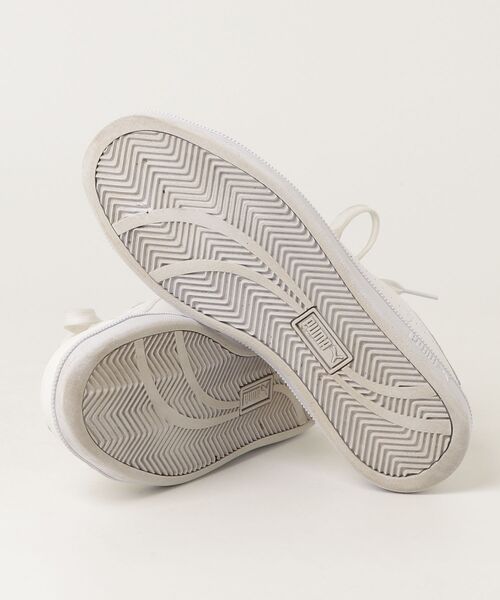 「PUMA」 ローカットスニーカー 24.5cm ホワイト×シルバー メンズ_画像3