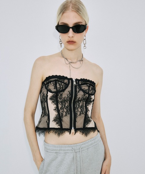 JOSE MOON（ジョゼムーン） LACE PANEL CORSET/レースパネルコルセット