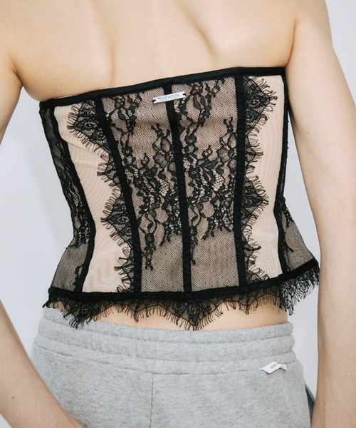 JOSE MOON（ジョゼムーン） LACE PANEL CORSET/レースパネルコルセット