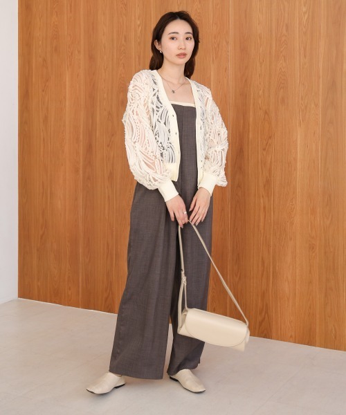 「Bab」 カーディガン M アイボリー レディース_画像9
