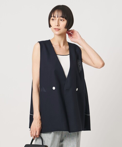UNITED ARROWS シアーバックフレア ベスト ジレ UNITED ARROWS（ユナイテッドアローズ） ベスト ジレ シアー バック