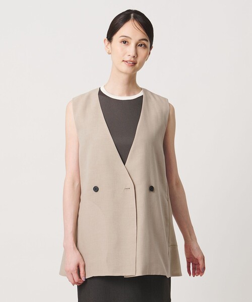 UNITED ARROWS シアーバックフレア ベスト ジレ UNITED ARROWS（ユナイテッドアローズ） ベスト ジレ シアー バック