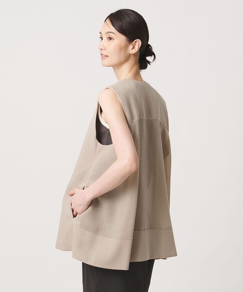 UNITED ARROWS シアーバックフレア ベスト ジレ UNITED ARROWS（ユナイテッドアローズ） ベスト ジレ シアー バック