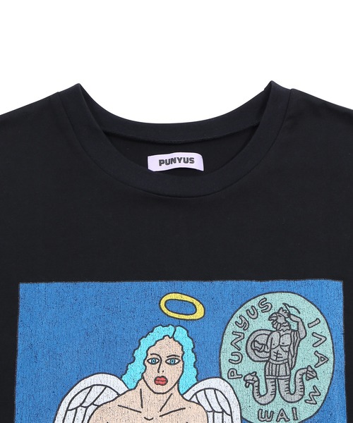「PUNYUS」 半袖Tシャツ 4 ブラック レディース_画像7