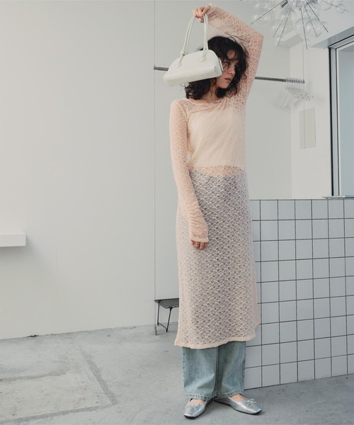 「titivate」 長袖ワンピース M アイボリー レディース_画像3