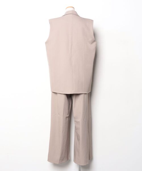 「LOWO」 「flolia」セットアップ L グレイッシュベージュ レディース_画像2
