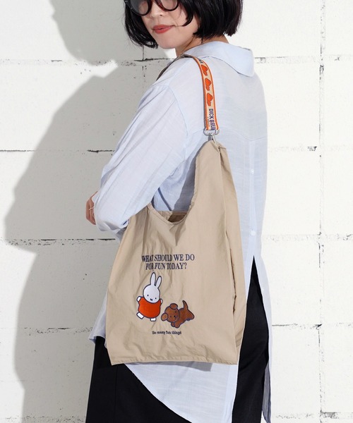エコバッグ 11”「Dick Bruna」miffy 1ポケット ストラップ付き