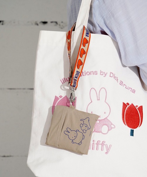 エコバッグ 11”「Dick Bruna」miffy 1ポケット ストラップ付き