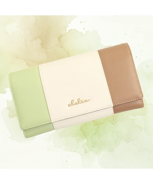 Clelia（クレリア） 長財布 財布 トリコロールカラーアコーディオン長 