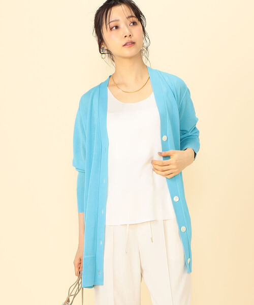 NOLLEY&#39;S - 【新品】NOLLY’S sophi 柄編み抜きVネックドルマンカーディガン NOLLY'S sophi 柄編み抜きVネックドルマンカーディガン
