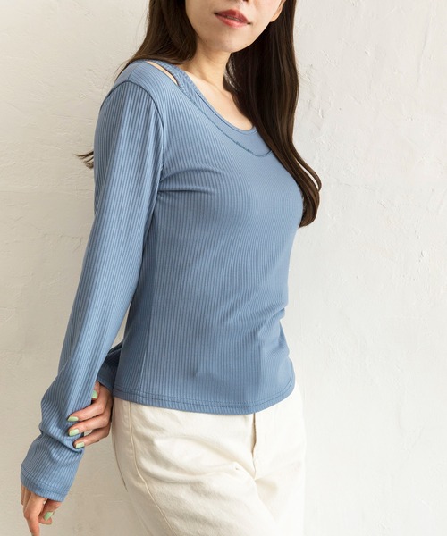 Alite cloth アンサンブル オフショルダーカットソー＆タンク