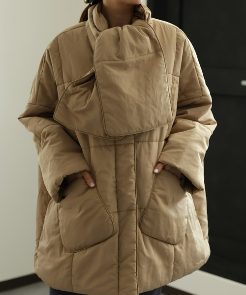 sakishimatokyo ダウンコート ダウンジャケット 「マフラー付き