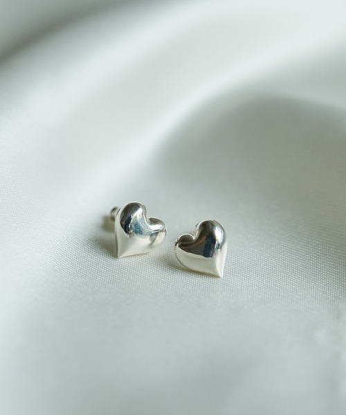 ピアス 「Hoaw.」Heartピアス レディース Hoaw. ハート型スタッド