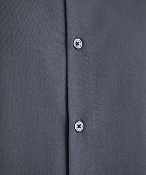 極美品★ユナイテッドトウキョウ　ストレッチレギュラーカラーシャツ　M　艶 UNITED TOKYO シャツ High twist ストレッチ レギュラーカラー