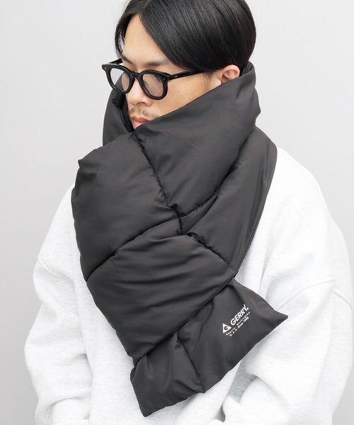 GERRY（ジェリー） マフラー ビッグシルエット 中綿 タフタポリ ダウン