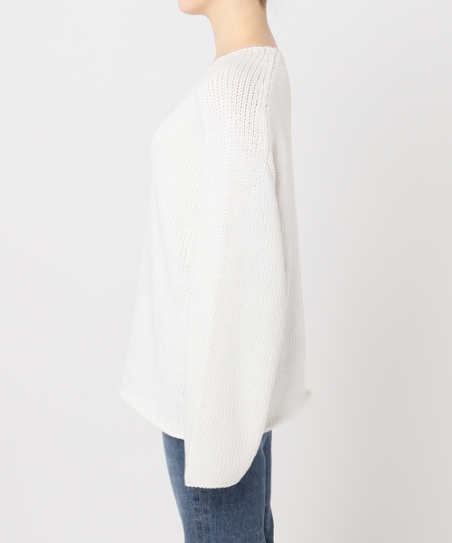 plage COTTON TAPE YARN プルオーバー ホワイト プラージュ Plage COTTON TAPE YARN プルオーバー （ホワイト