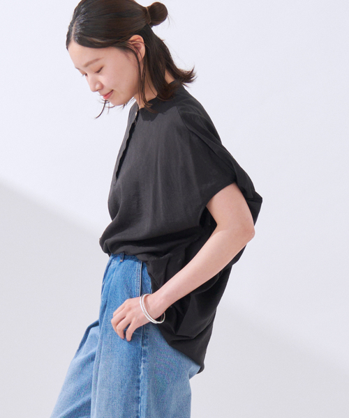IENA ブラウス シャツ 「追加2」ニュアンスドルマンブラウス