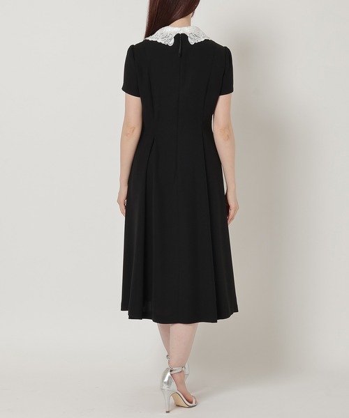 Rose Tiara ワンピース　総レース　大きいサイズ　ブラック　3XL 46 Rose Tiara（ローズティアラ） ワンピース レース襟ワンピース