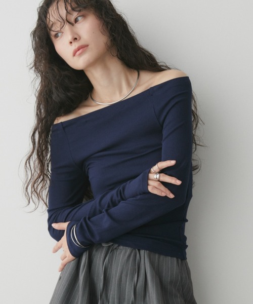 Aunt Marie's（アントマリーズ） tシャツ オフショルロングスリーブ