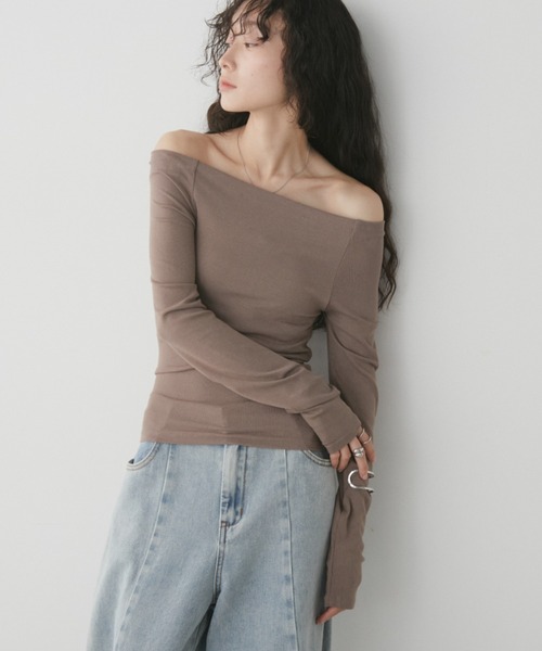 Aunt Marie's（アントマリーズ） tシャツ オフショルロングスリーブ