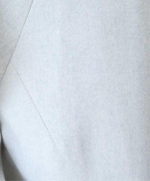 yuni ステンカラーコート コート ウールスーパー100 スリットカラー