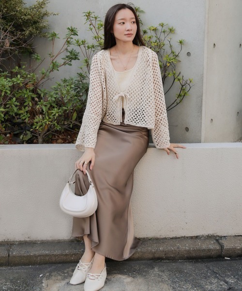 春サテンナロースカートセット レディース服まとめ売り コーデ売り おしゃれママ 春サテンナロースカートセット レディース服まとめ売り コーデ