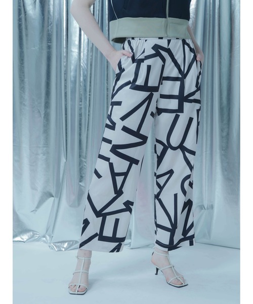 パンツ GRAPHIC PRINT WIDE PANTS レディース : ZOZOTOWN Yahoo