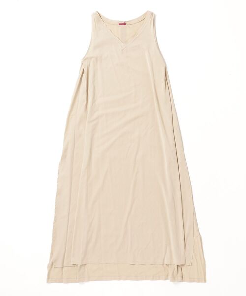 「mikomori」 ノースリーブワンピース FREE ベージュ レディース_画像3
