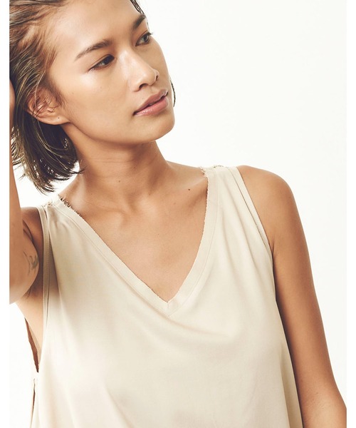 「mikomori」 ノースリーブワンピース FREE ベージュ レディース_画像5