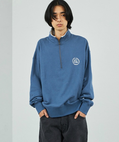 【ご予約品】 Lee トレーナー ハーフジップ Lee月桂樹刺繍ロゴ スウェット トップス