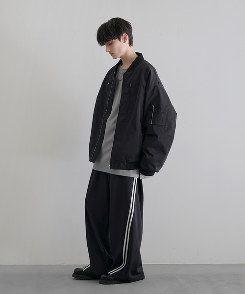 LILL（リル） ma1 ma-1 ルーズシルエットメタルジップ ボリュームMA-1