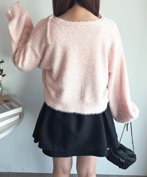 apres jour（アプレジュール） アンサンブル ビジューシャギーニット