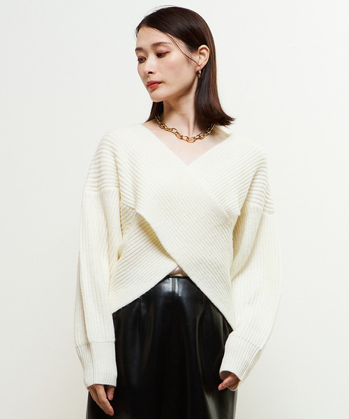 soffitto ニット 2WAYクロスニット レディース : ZOZOTOWN Yahoo!店 